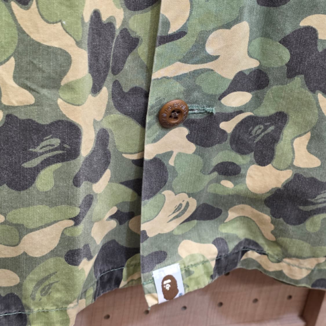 [A BATHING APE] 베이프 ABC 카모 밀리터리 셔츠! 상품이미지5