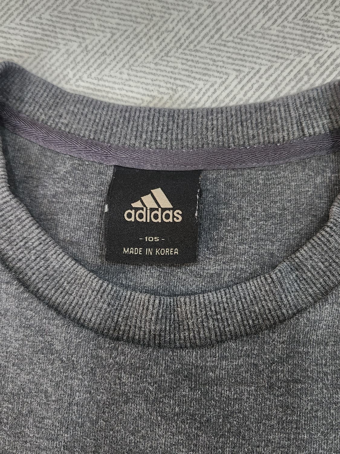 아디다스 삼선 그레이 맨투맨 남성 105 상품이미지4
