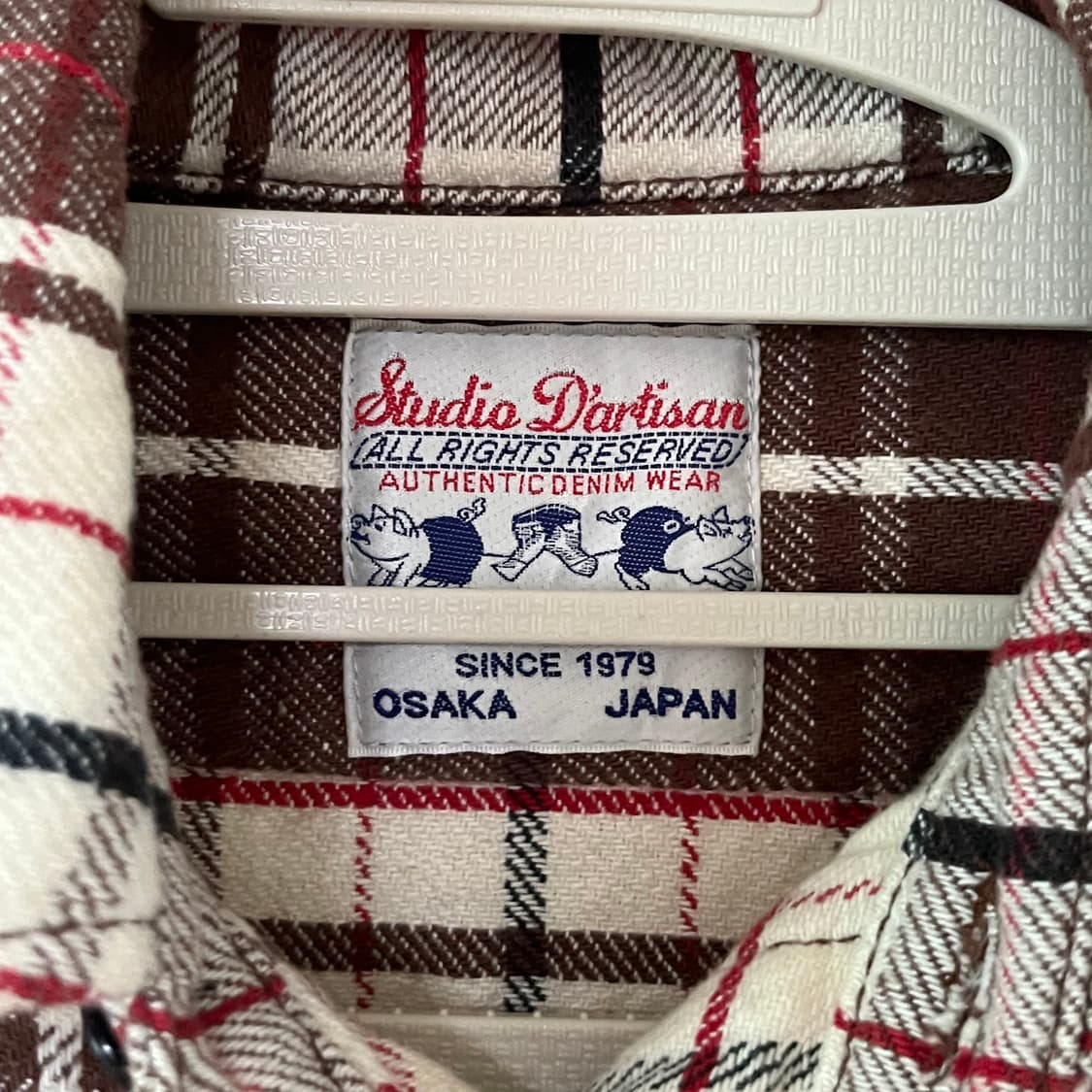 [STUDIO D’ARTISAN]  체크 투포켓 플란넬 셔츠 상품이미지4