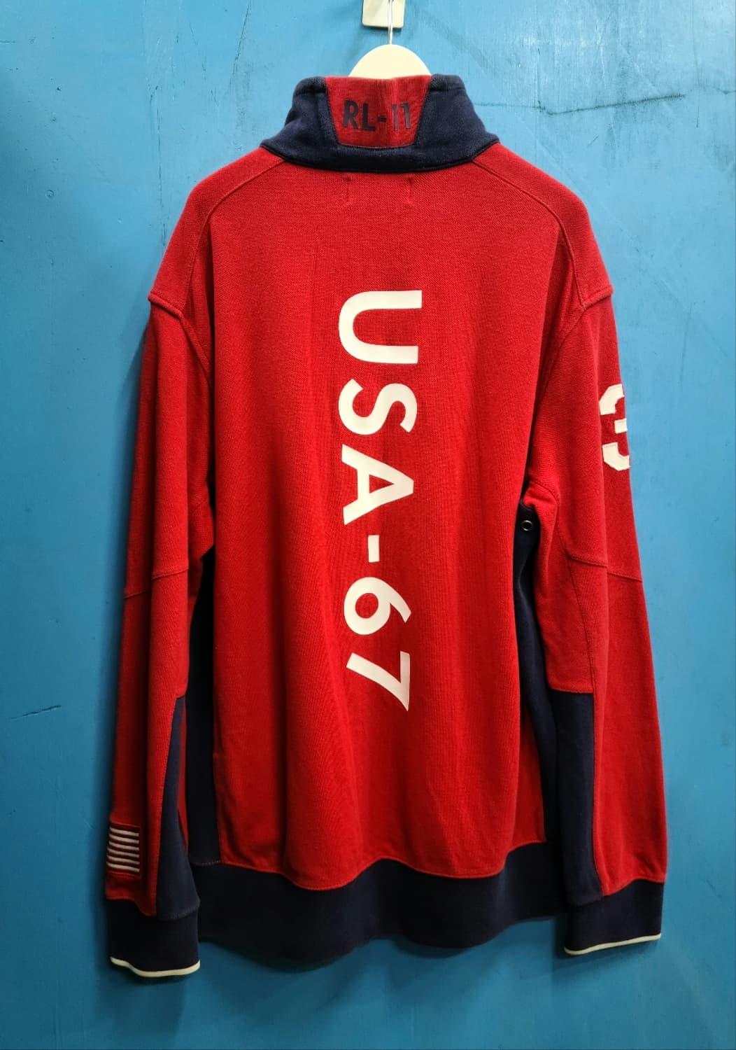 성조기 폴로 빅포니 USA 레이싱  반집업 상품이미지8