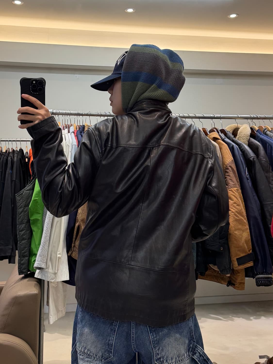 마이클 코어스 레더 자켓 상품이미지8