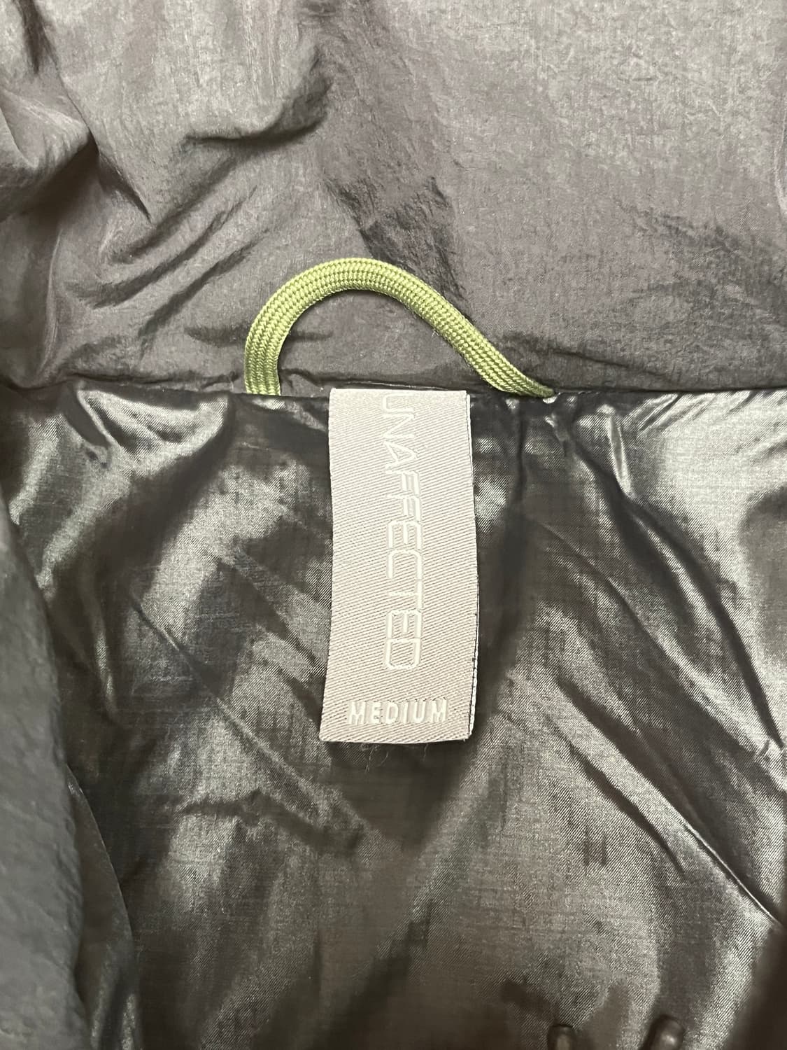 [M] 언어펙티드 UNAFFECTED 레이어드 패딩 블랙 상품이미지5