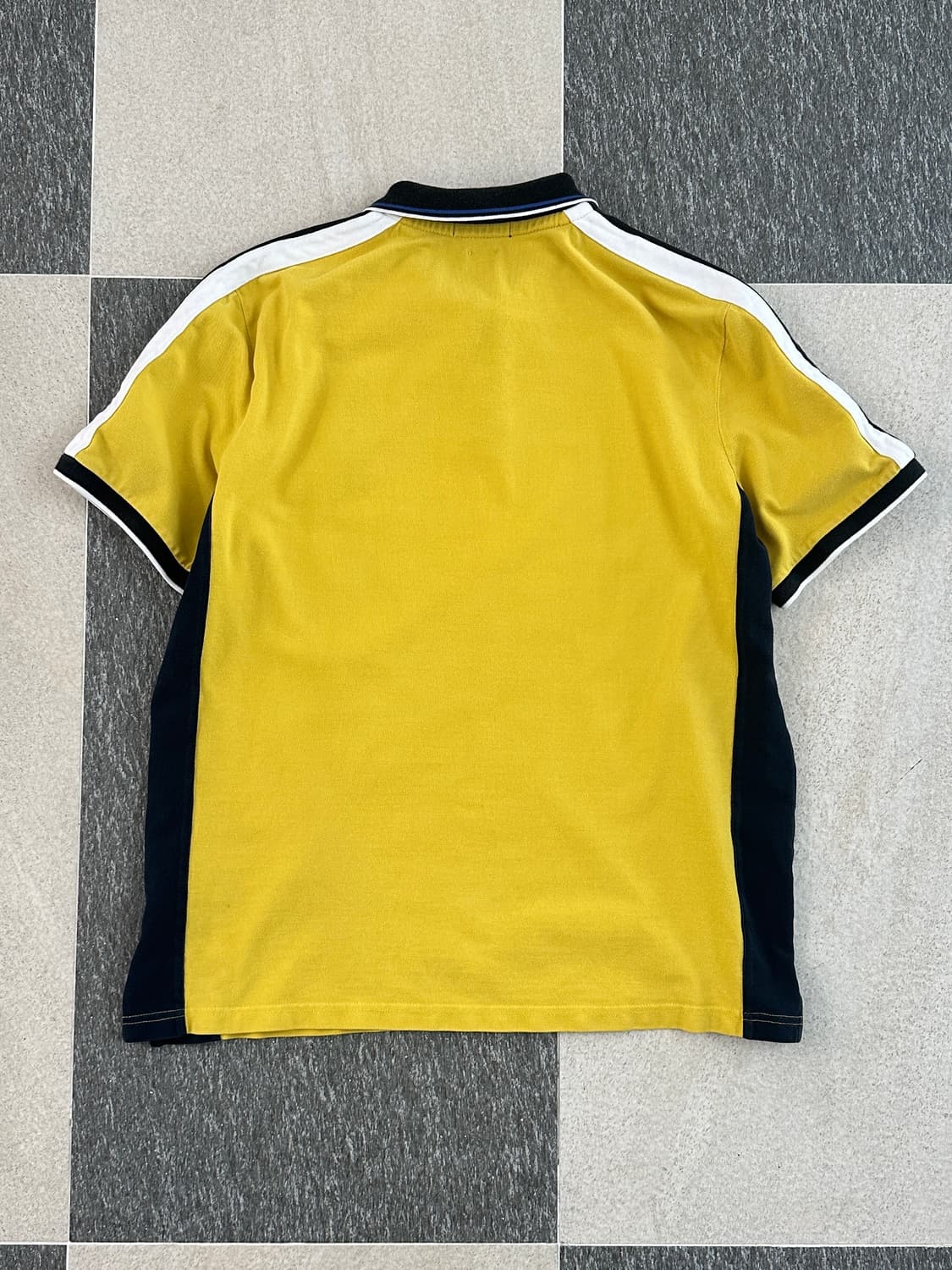 폴로 랄프로렌 옐로우 배색 빅포니 카라 티셔츠  상품이미지2