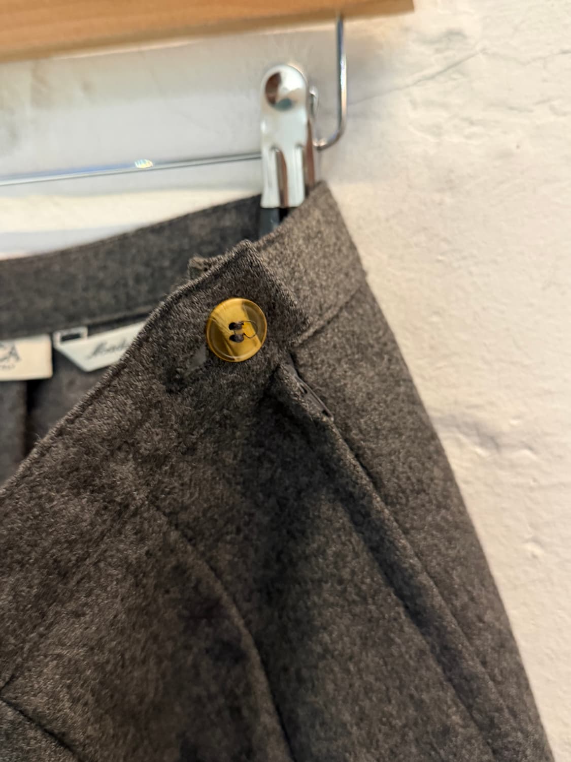 Bianca 라나 울 플리츠 스커트 그레이 42 상품이미지5