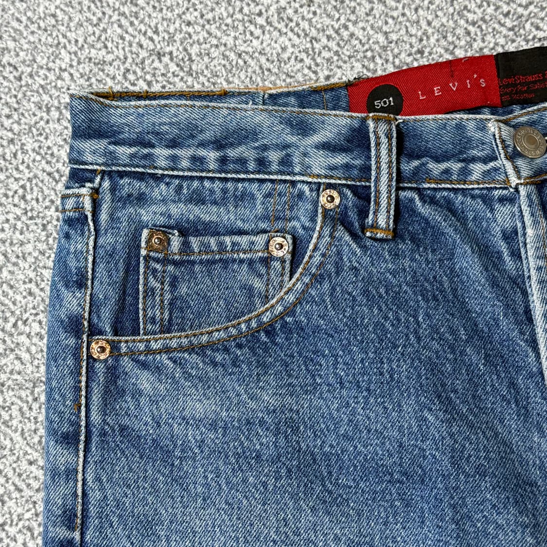 리바이스 501 연청 데님 30-31 추천 상품이미지5