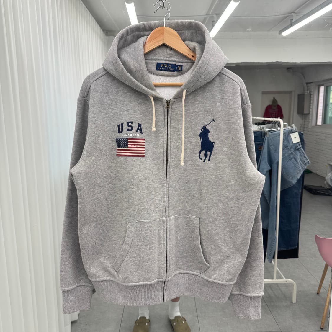 폴로 빅포니 USA 후드집업 상품이미지2