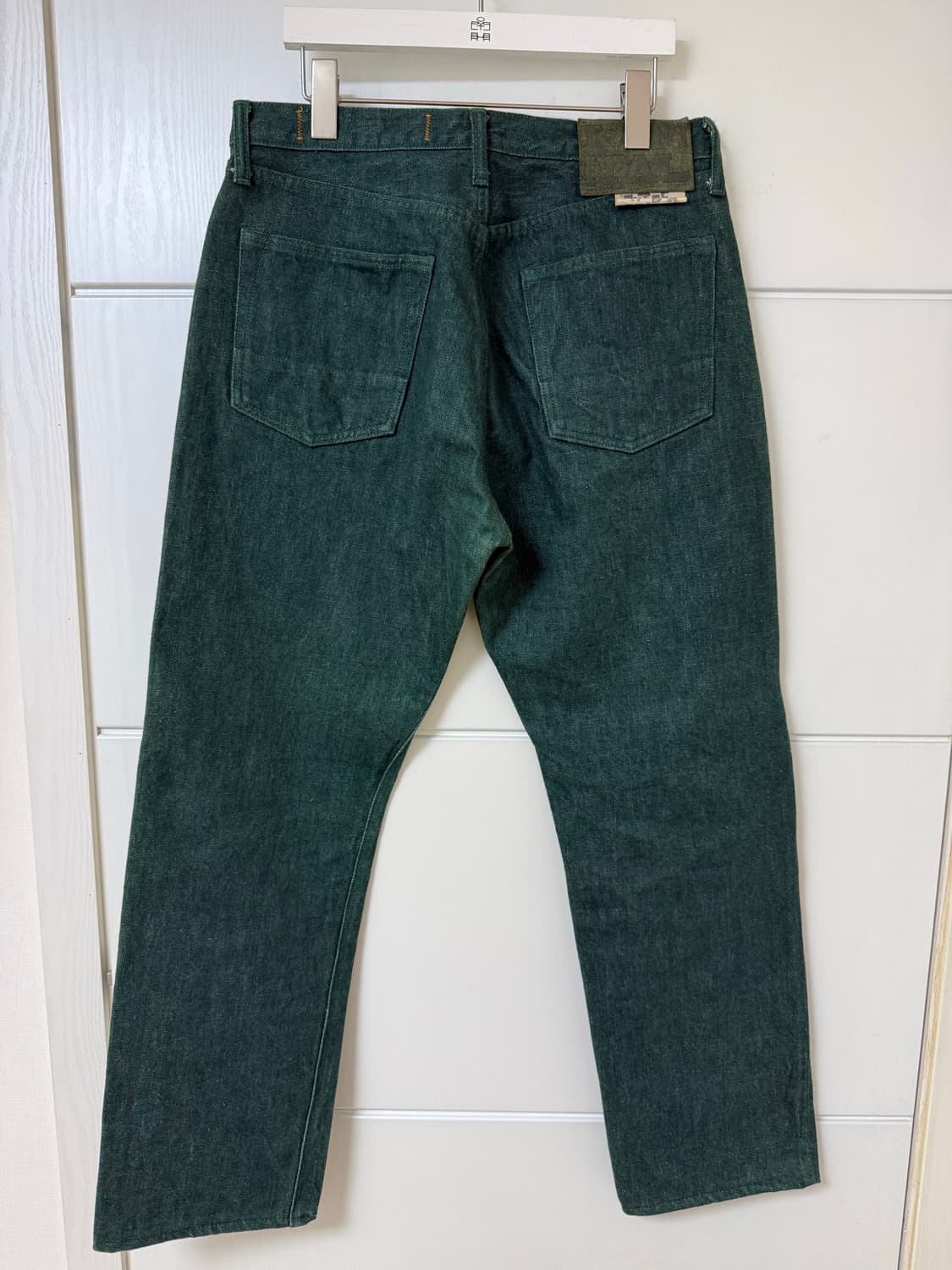 캐피탈 no.4 셀비지 데님 그린색상 34(실측32) 상품이미지2