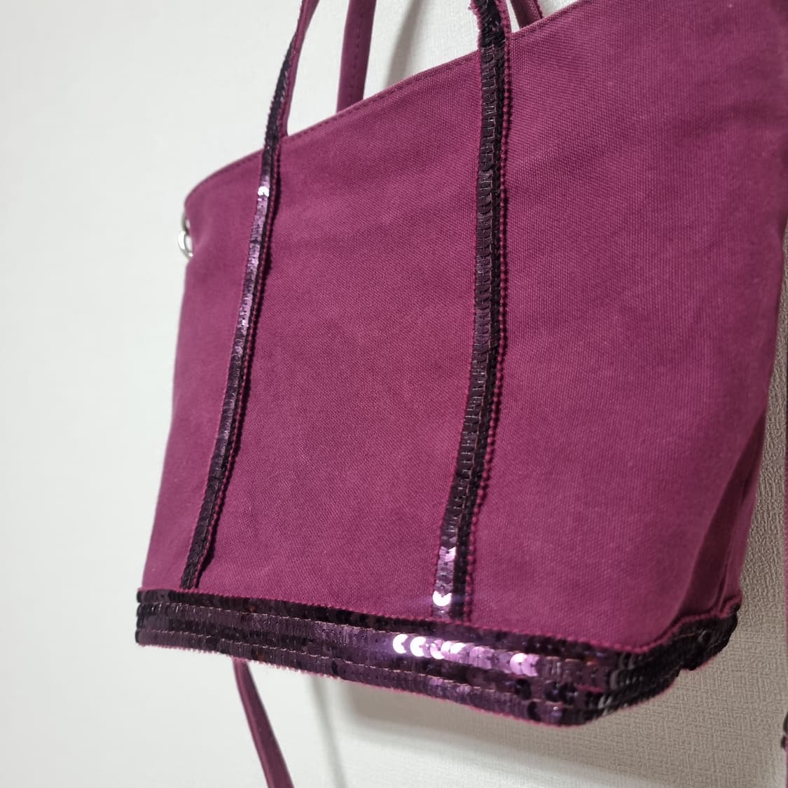 바네사브루노 르 카바 스팽글 토트백 숄더백 투웨이백 (사용감있음) 상품이미지3