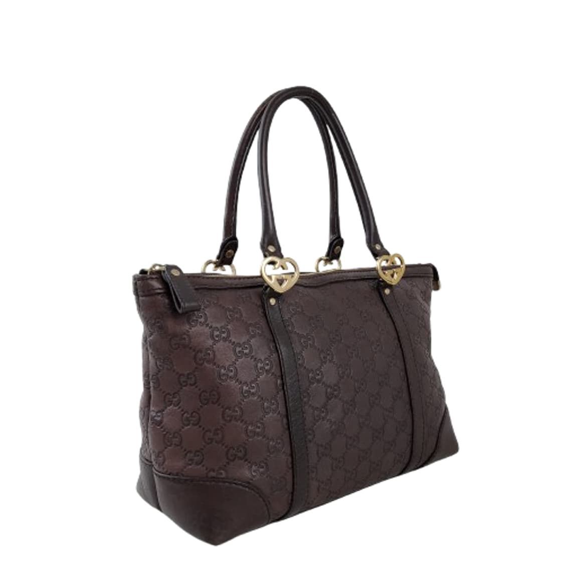 정품 구찌 시마 레더 러블리 하트 인터로킹 토트백 상품이미지2