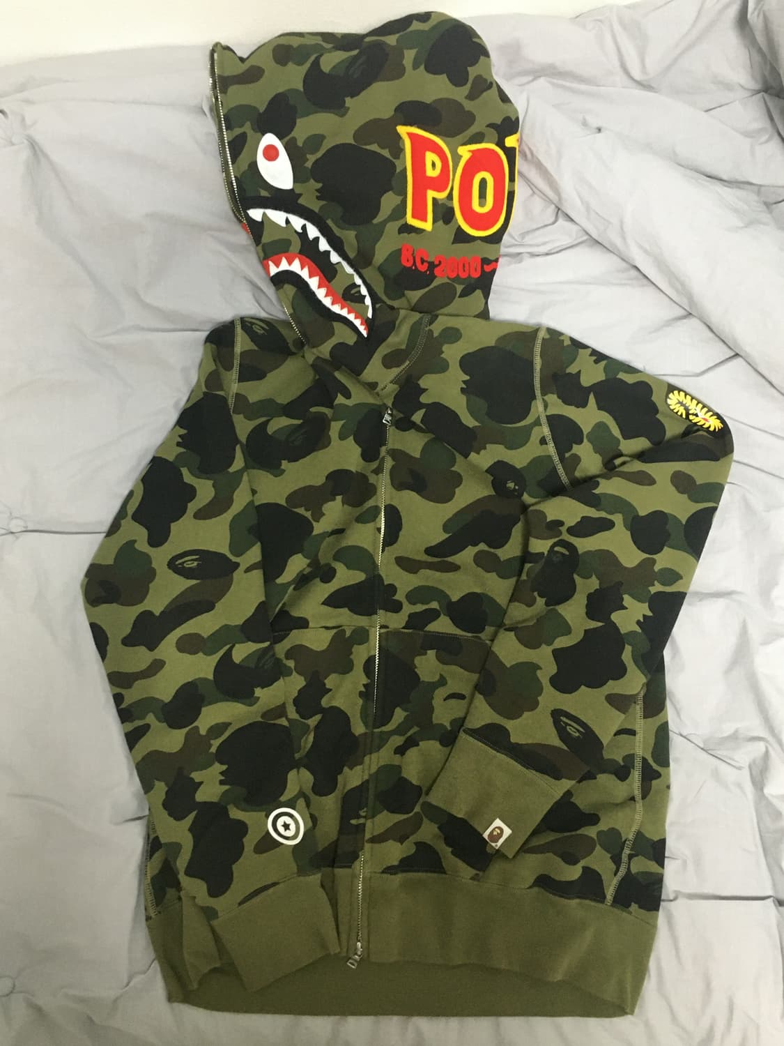 Bape 베이프 PONR 1st camo fullzip hoodie 상품이미지1