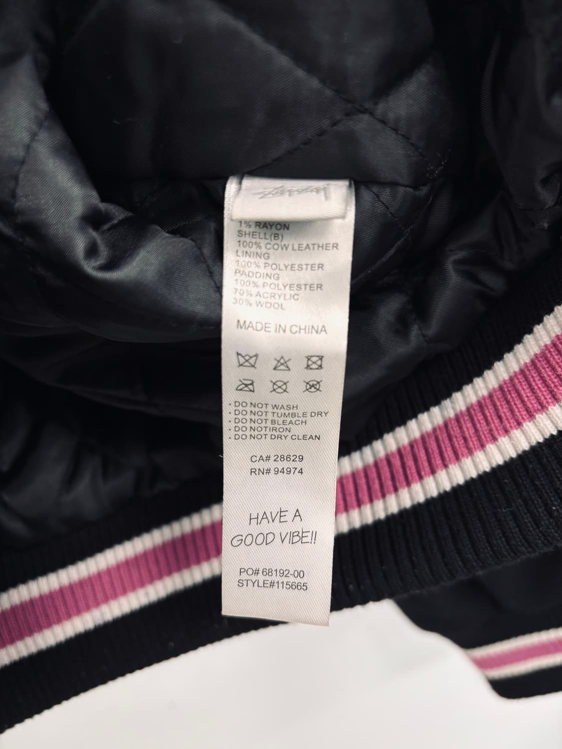 스투시(Stussy) XL 토크 멜튼 바시티 자켓  상품이미지5