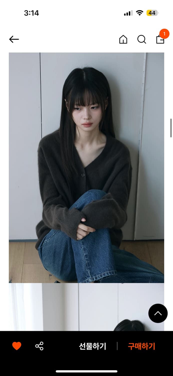 윤슬샵 브라우니 라쿤 가디건  상품이미지1