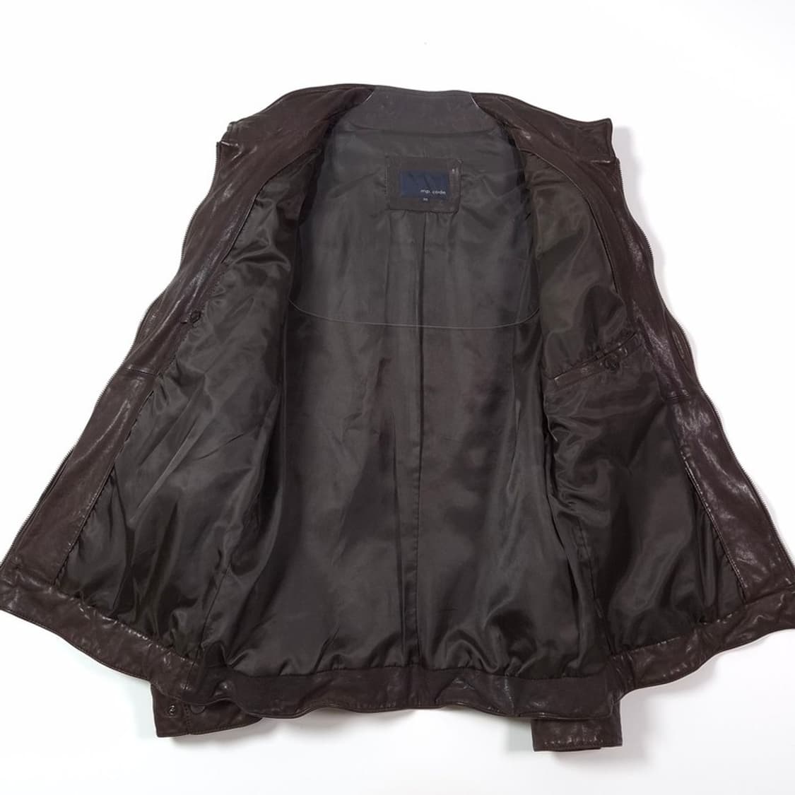 엠피코드 천연 양가죽 싱글 라이더 자켓 브라운 L 상품이미지5