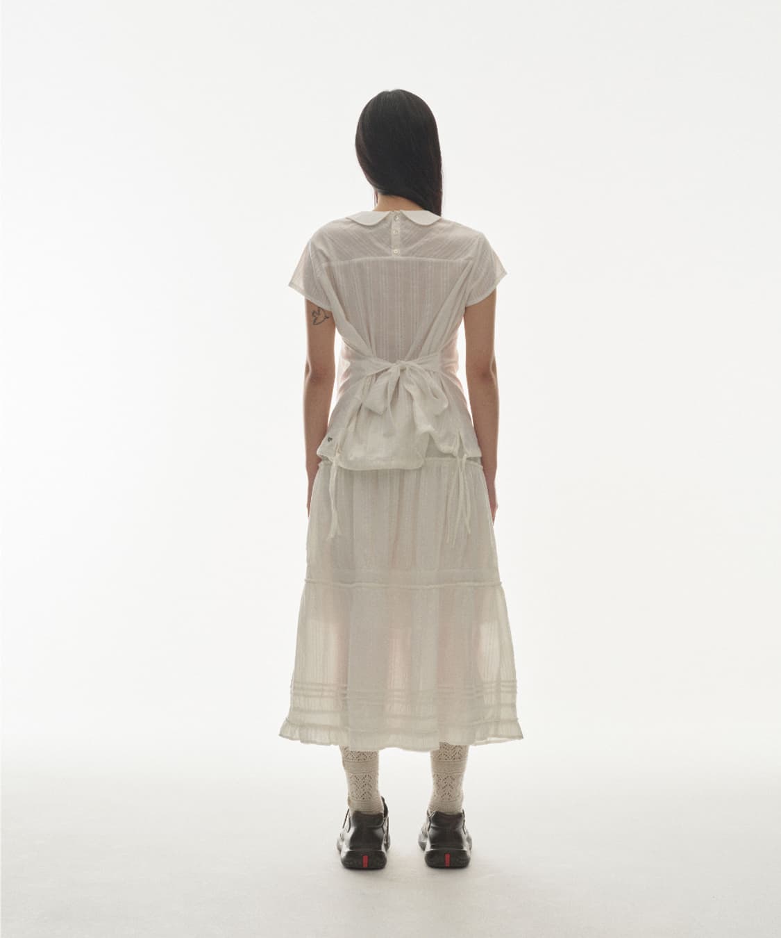 코이세이오 보우 블라우스_화이트 상품이미지3