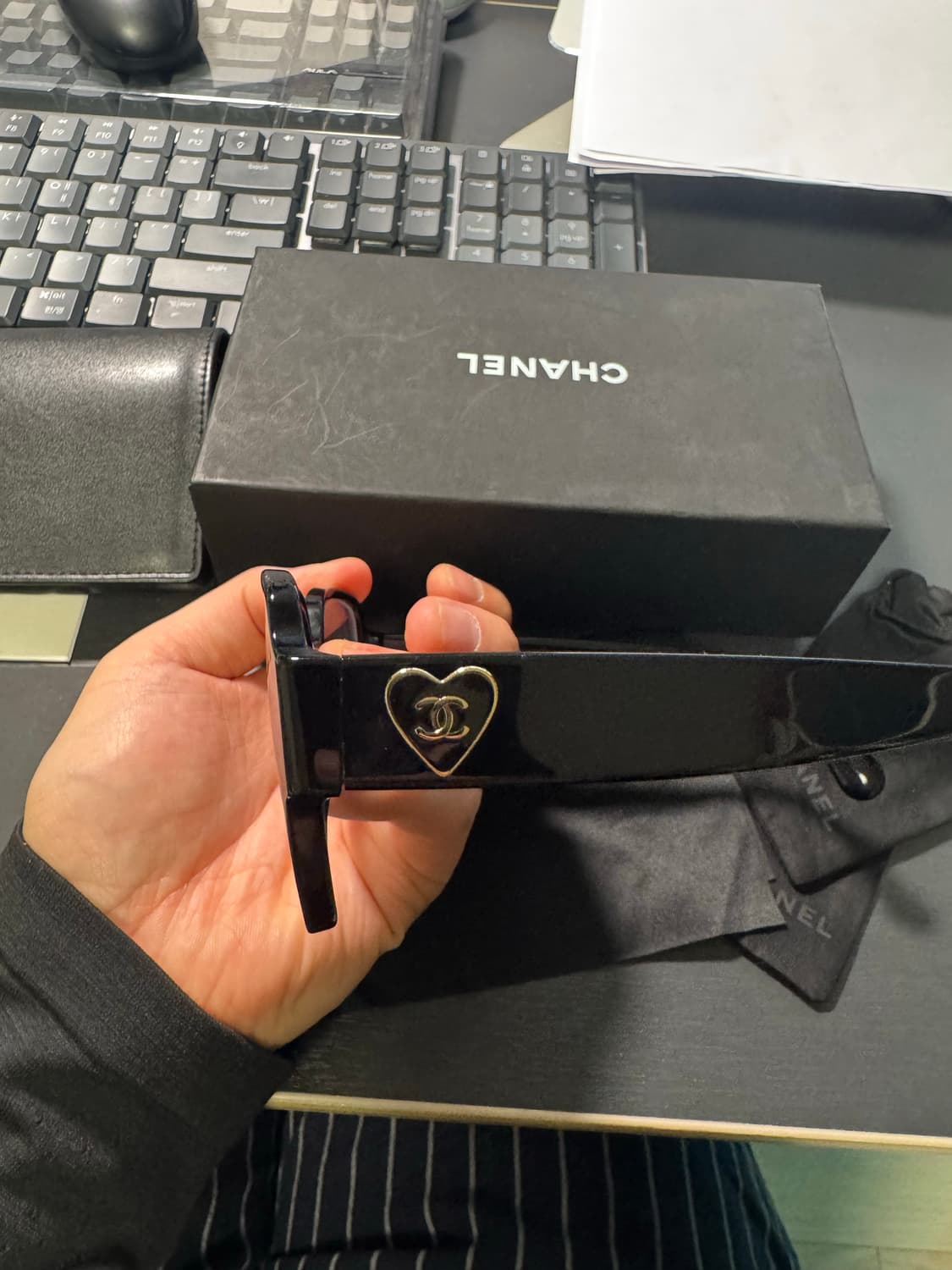 샤넬 하트 안경 샤넬하트 선글라스 지디 안경 (한번착용)  상품이미지7