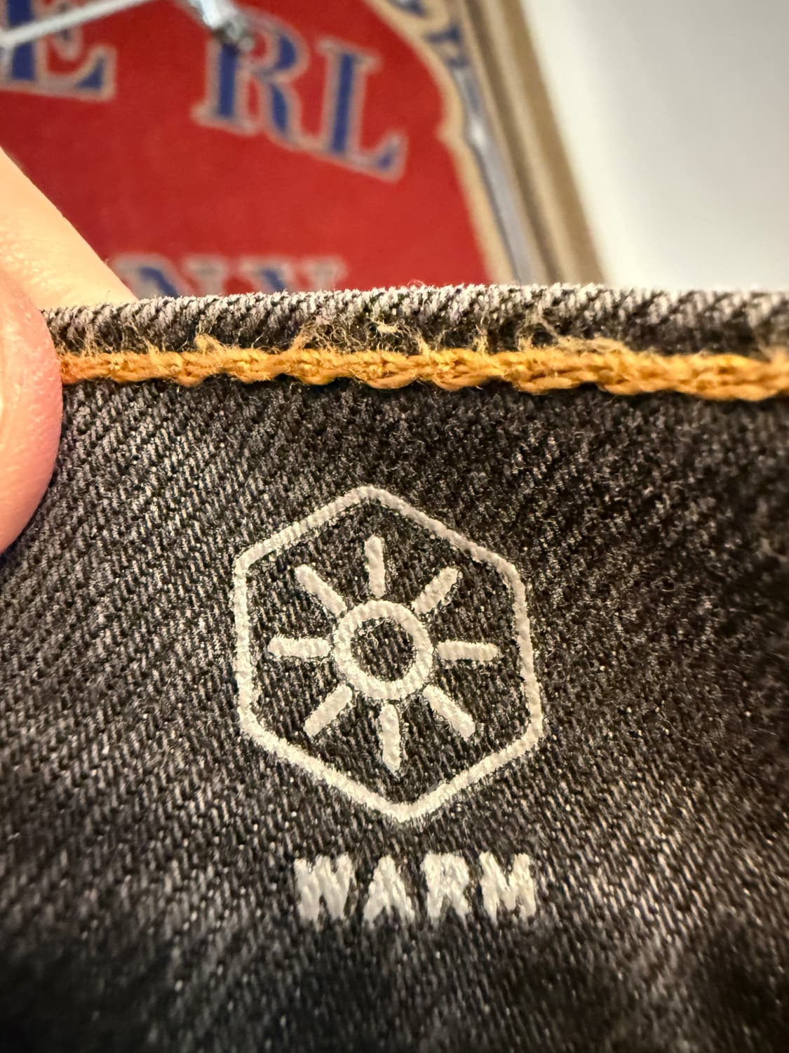 리바이스 505 흑청 34/32 옐로우스티치 상품이미지9