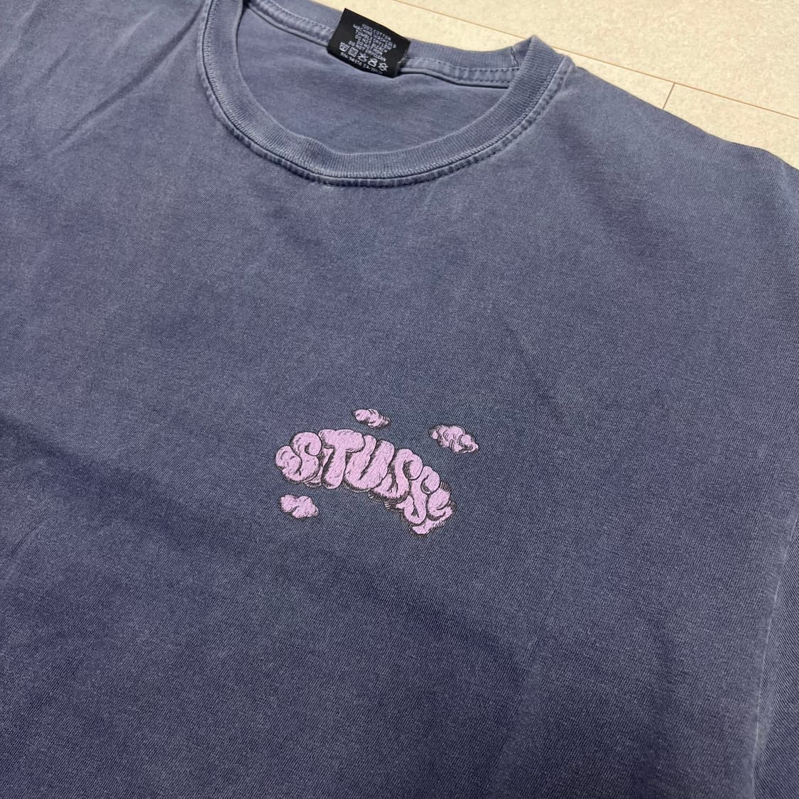 빈티지 스투시 티셔츠 L 네이비 상품이미지3
