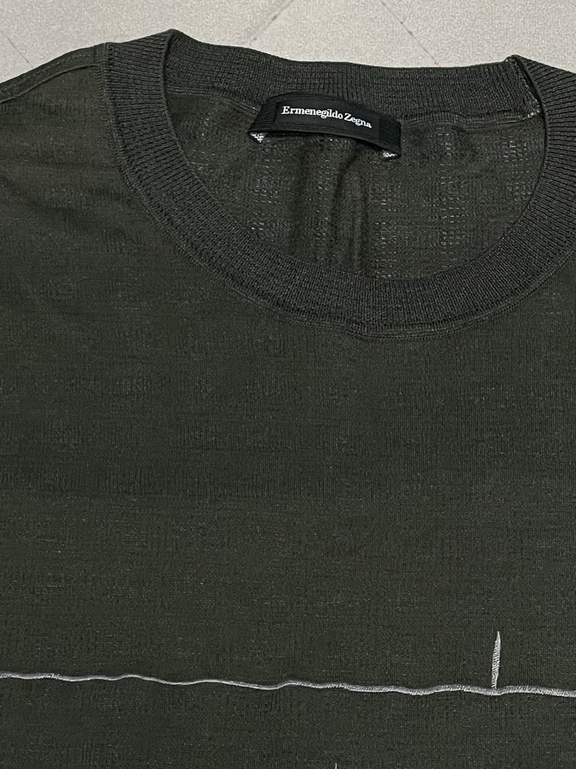 에르메네 질도 Ermenegildo Zegna 반팔 니트 L 상품이미지2