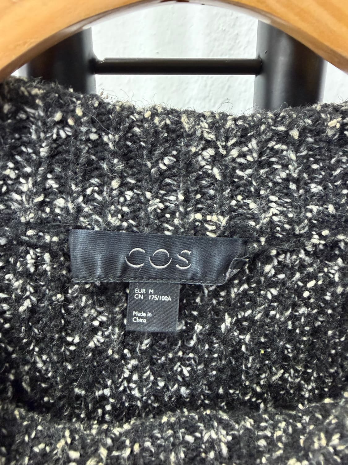 정품) COS 코스 남성 블랙 믹스 니트 스웨터 M 상품이미지5