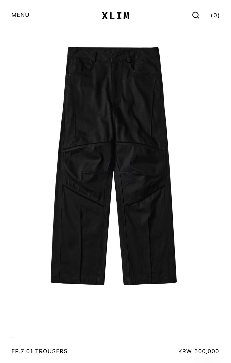 XLIM ep7 TROUSERS 블랙 S사이즈 상품이미지1