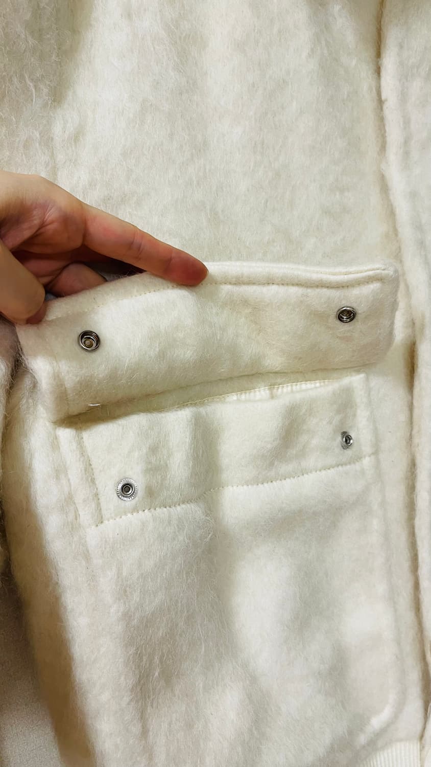 자라 오리진스 아이보리 울 봄버 자켓 L(110까지 가능) 정가 28만원 상품이미지7