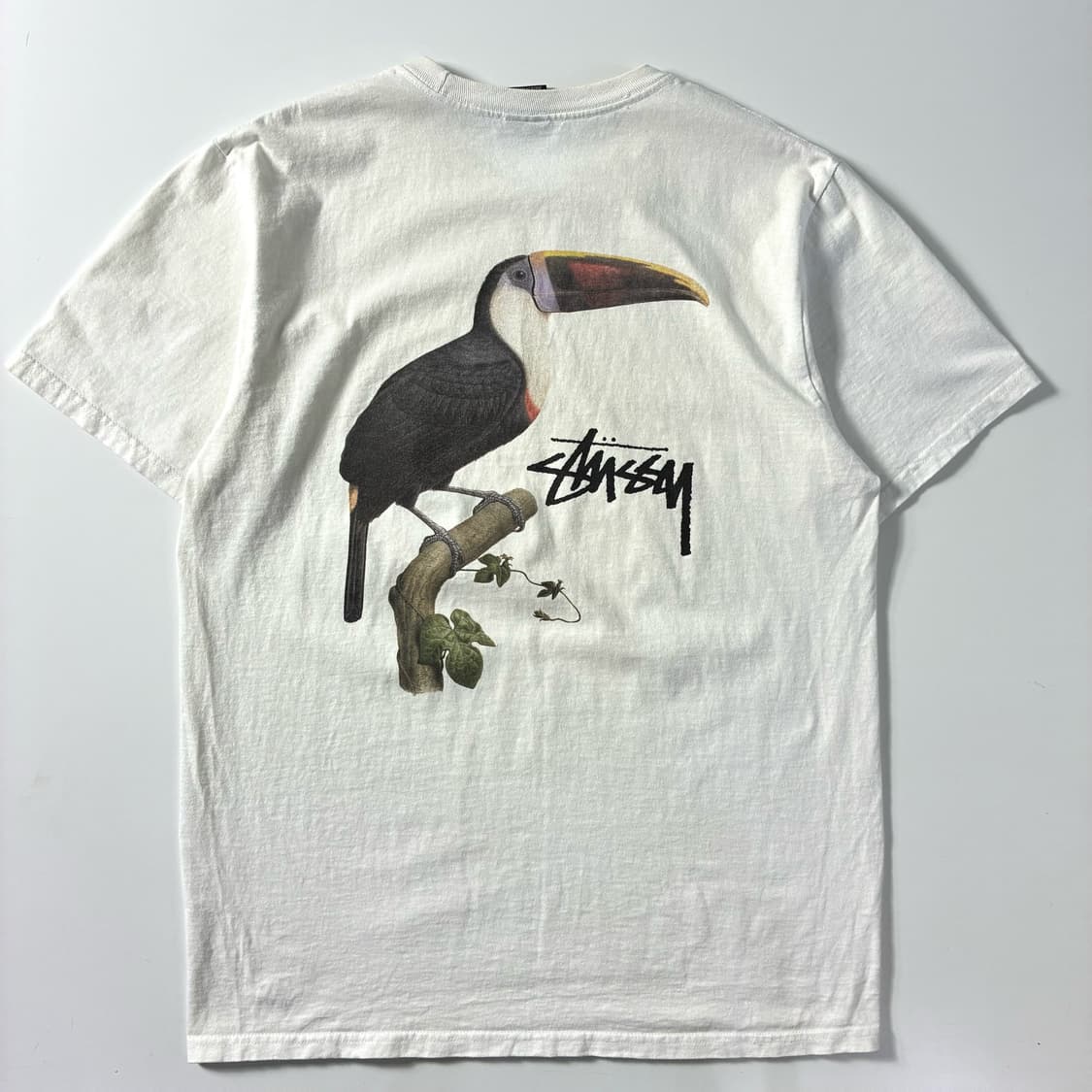 Stussy  스투시 투칸 화이트 반팔 티셔츠  상품이미지1