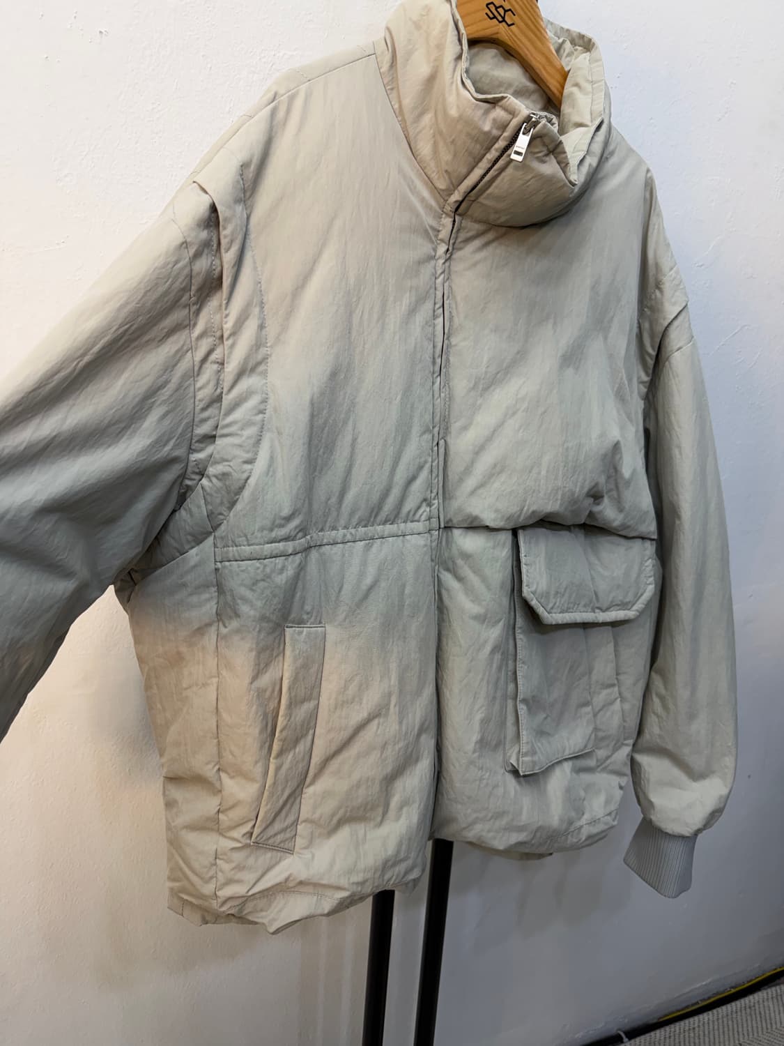 정품) 시스템옴므 한섬 22ss 나일론 구스패딩 105 상품이미지2