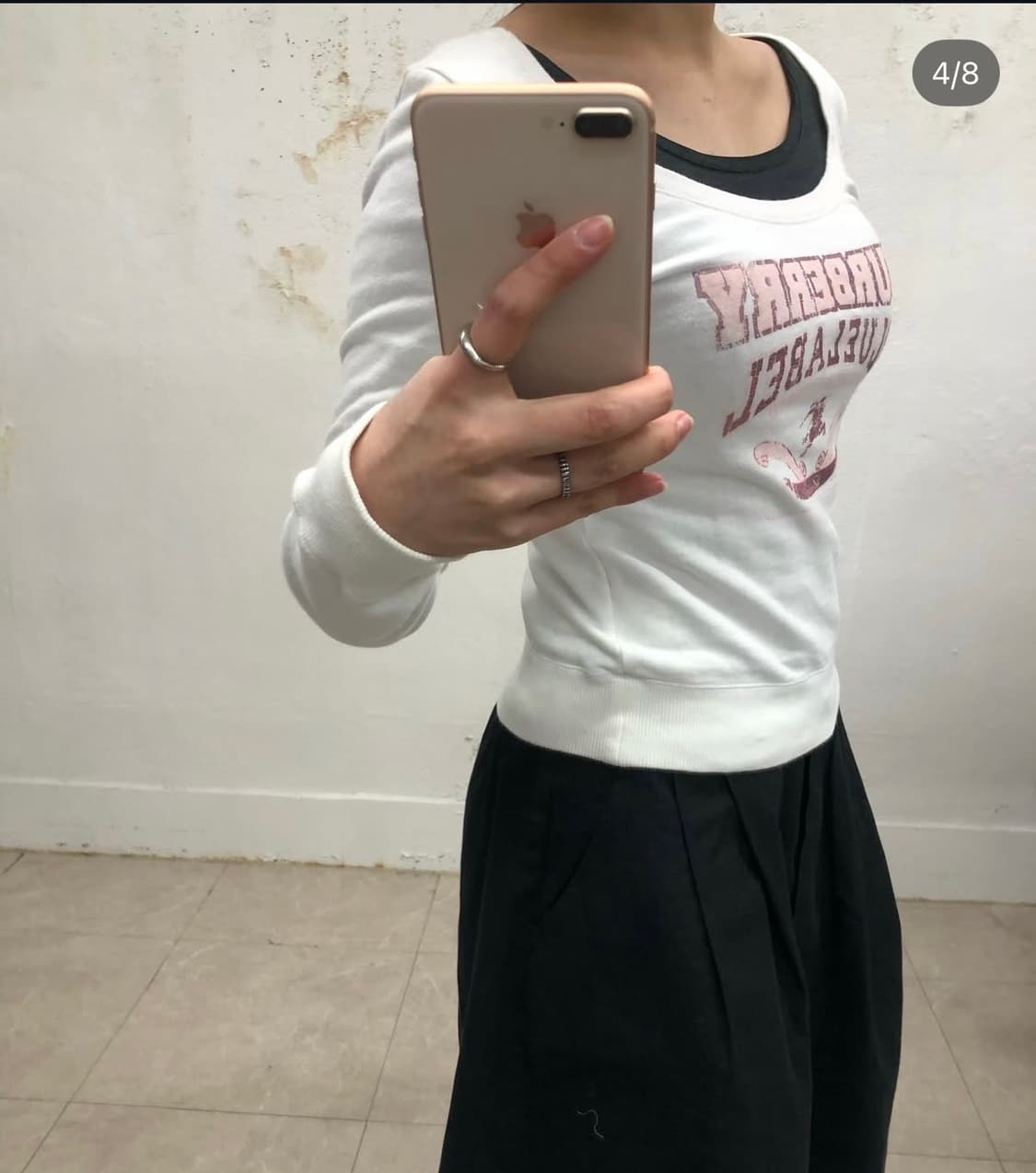 딱붙핏!! 버버리 u넥 탑 상품이미지3