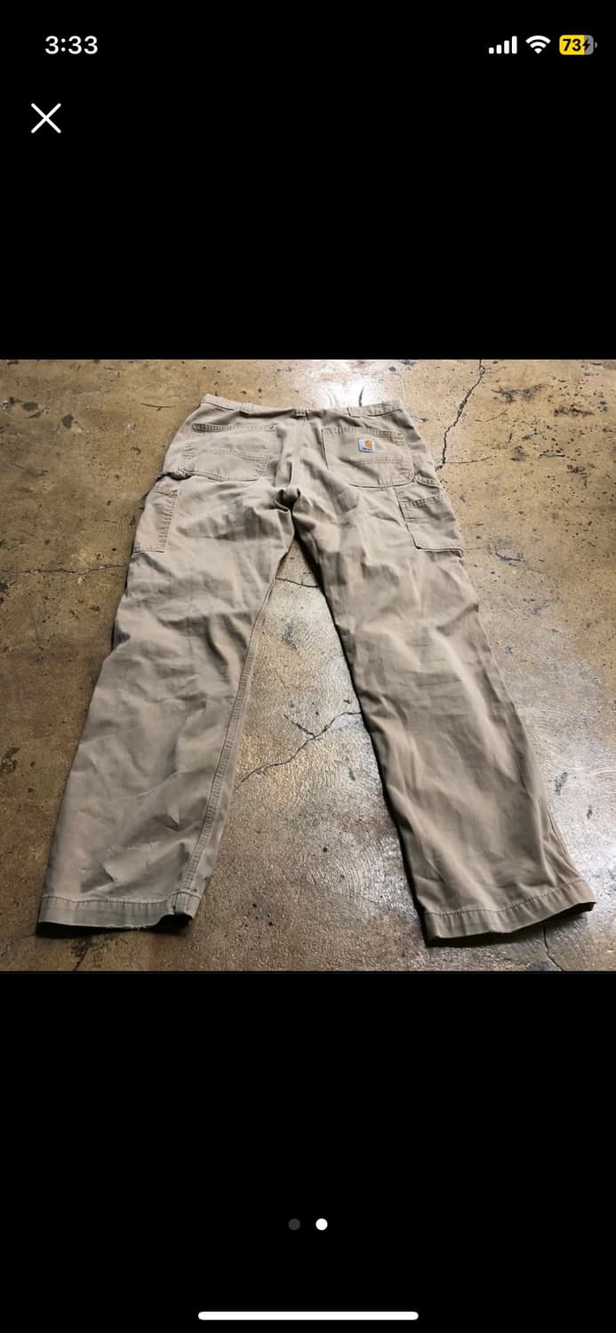 칼하트 베이지 팬츠 34x32 상품이미지2