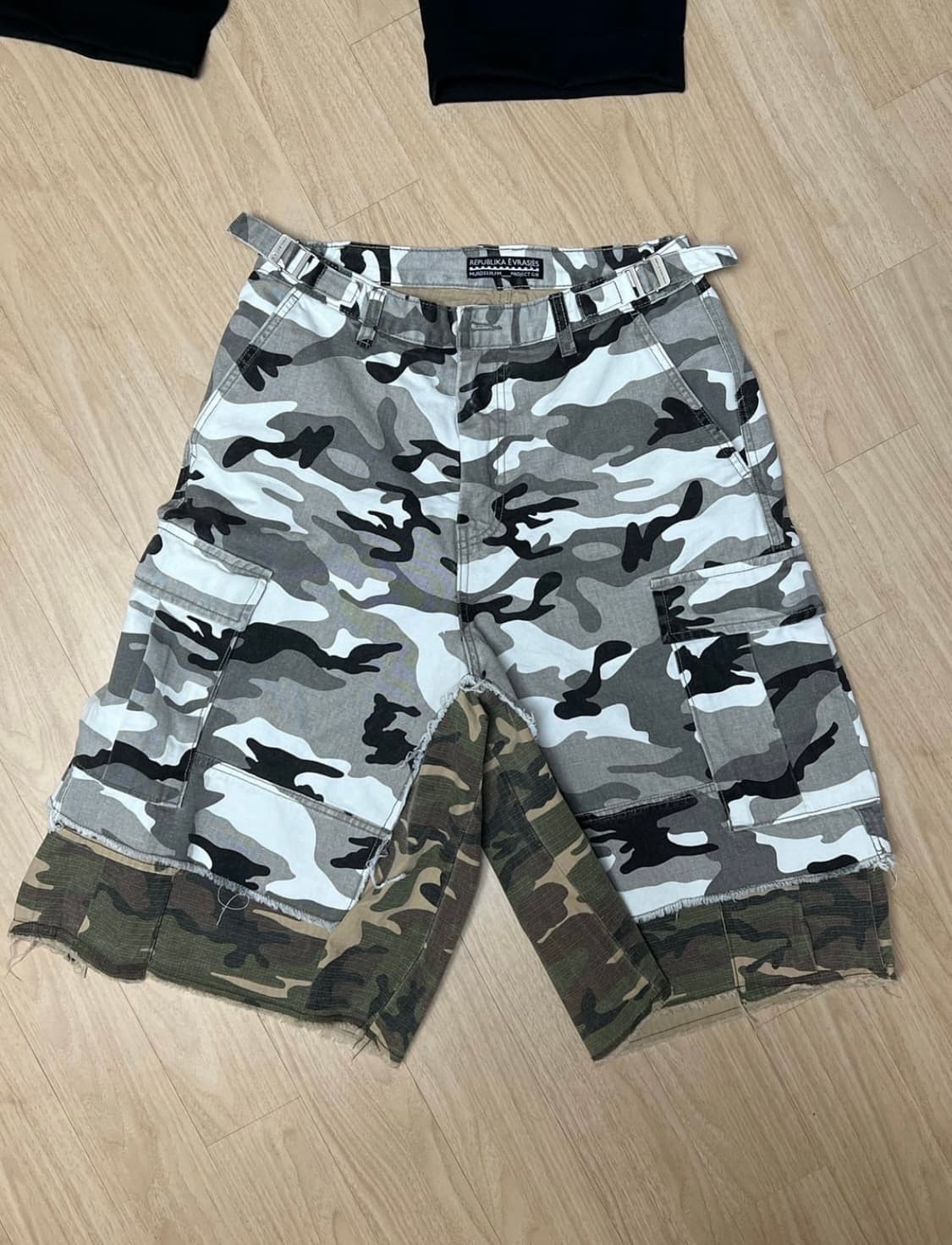 프로젝트 지알 레이어드 스커트 카모 카고 상품이미지2