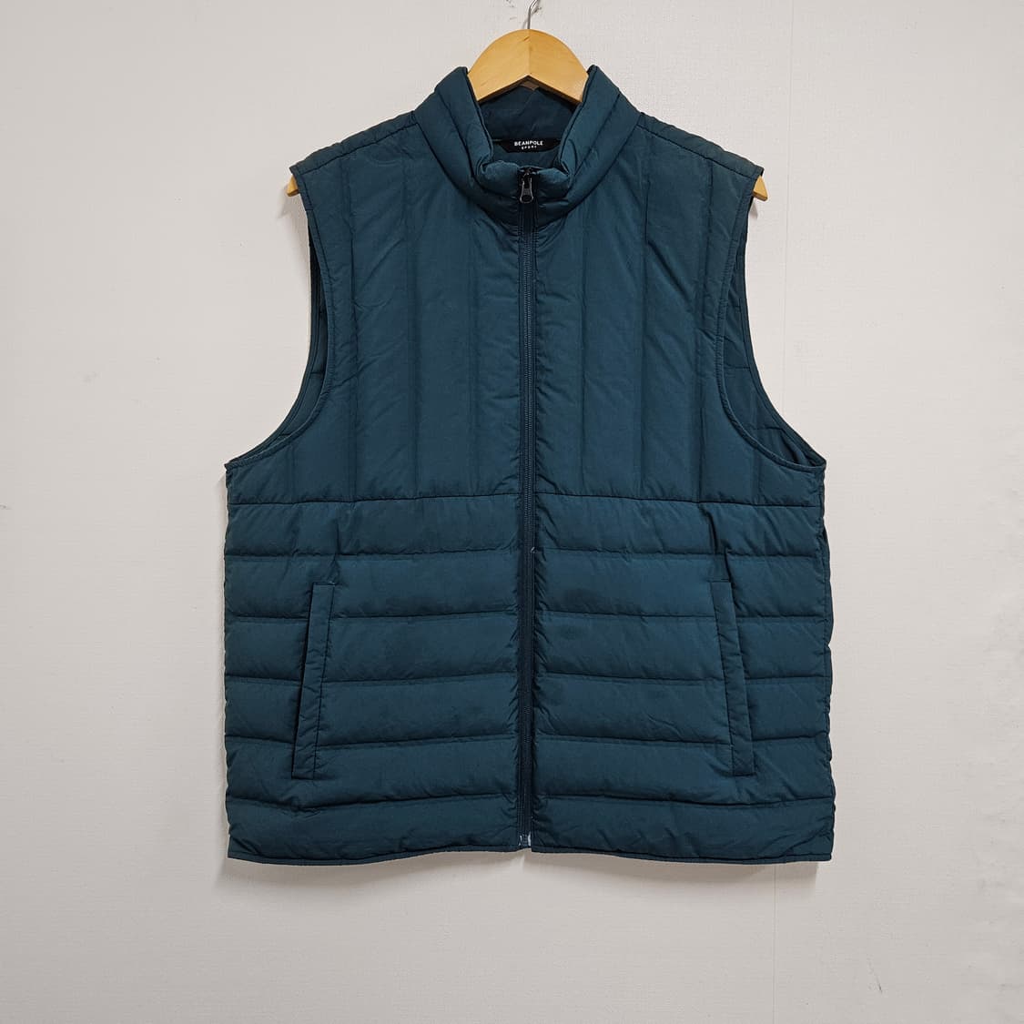 110 빈폴스포츠 덕다운 블루 경량 패딩조끼 상품이미지2