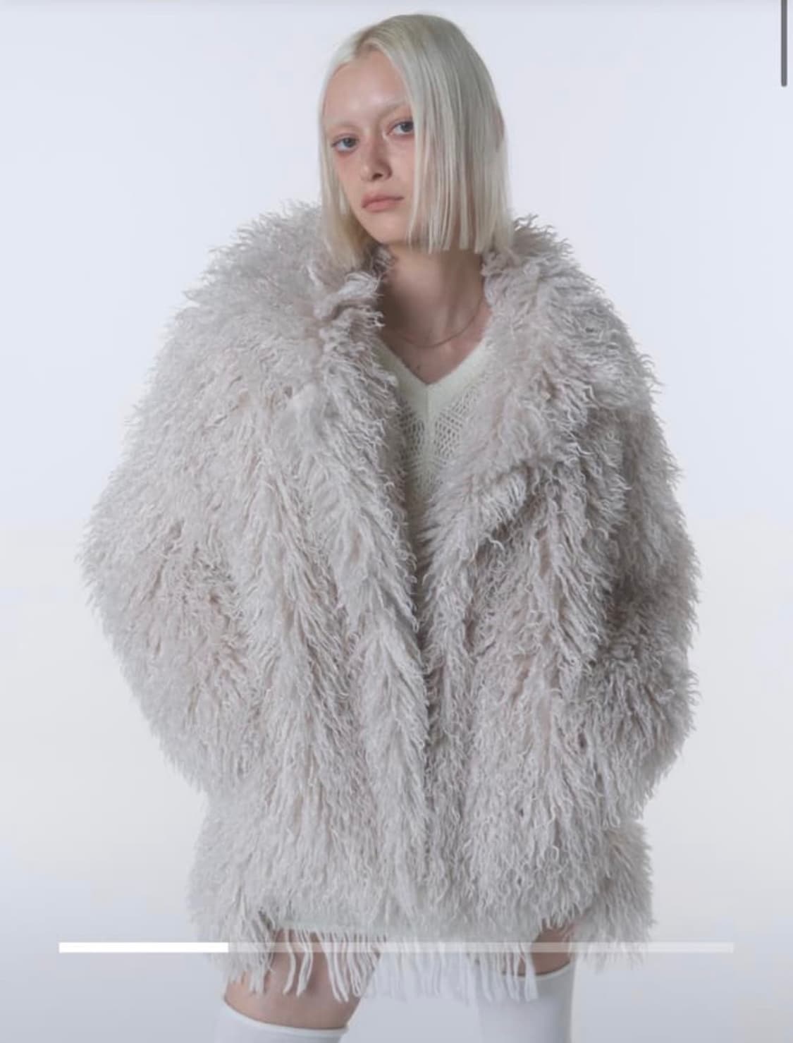 올디너리 홀리데이 헤어리 퍼자켓 상품이미지1