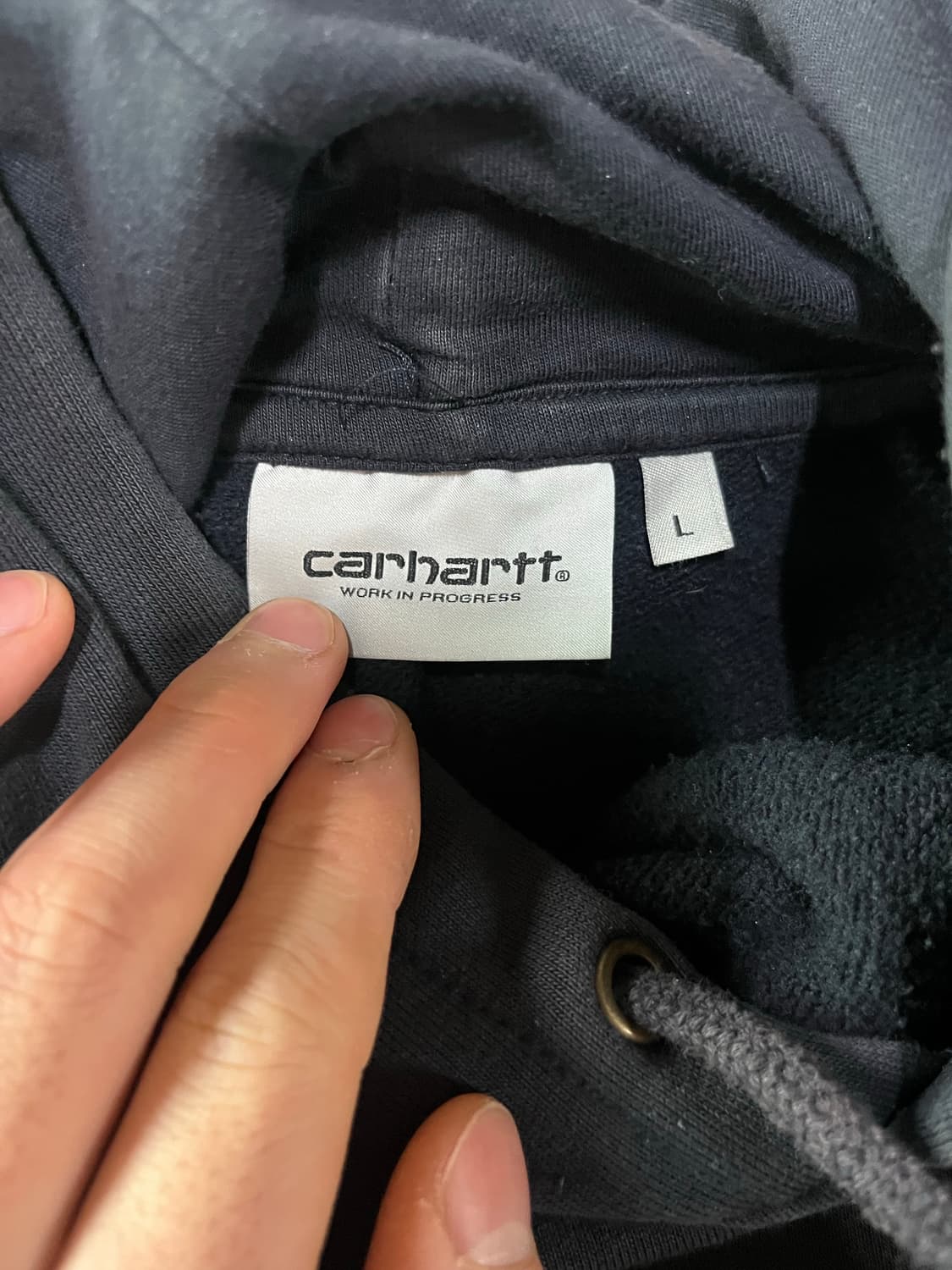 칼하트 윕 네이비 후드티 상품이미지2