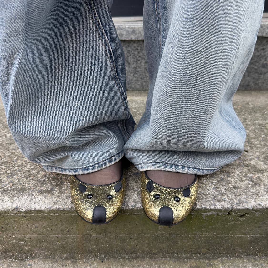 00s 마크 제이콥스 스웨이드 마우스 발레 플랫 상품이미지1