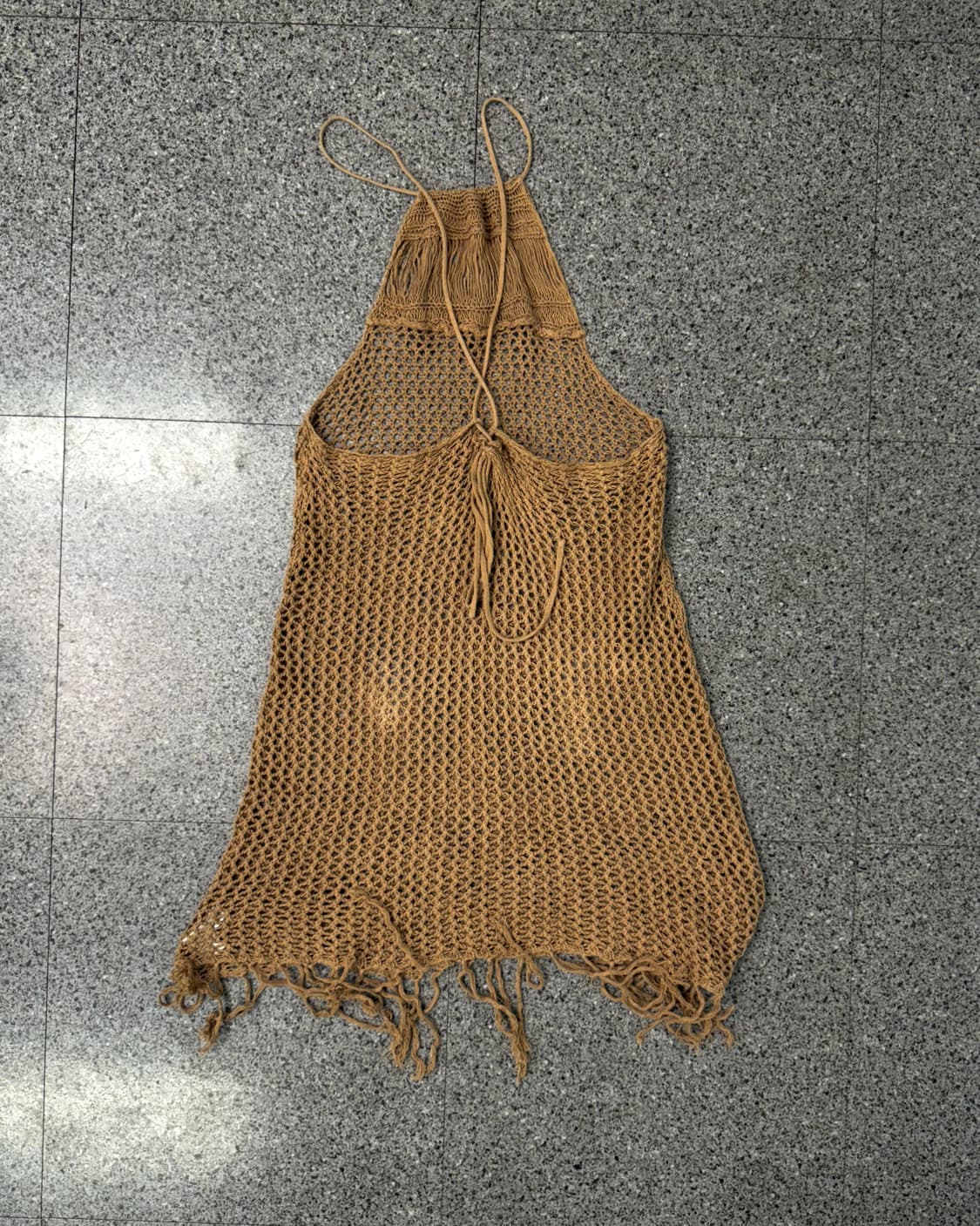 vintage bohemian knit beach cover up  상품이미지2