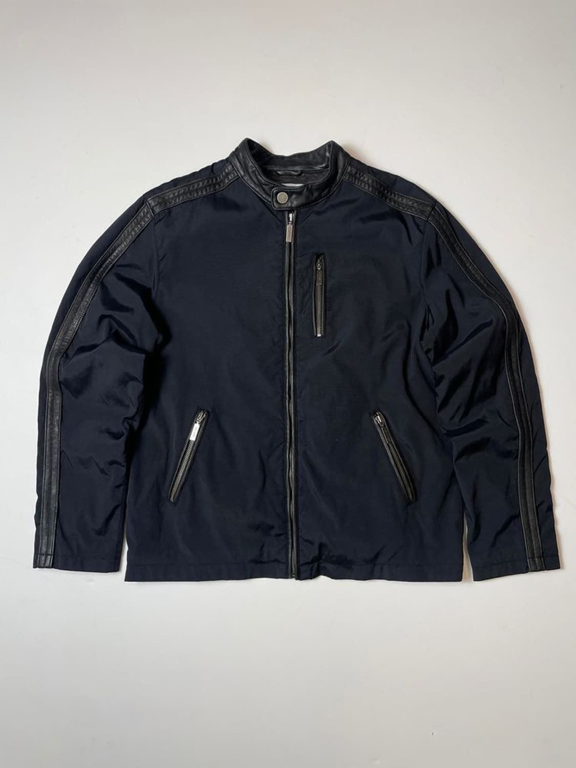 캘빈클라인 차이나넥 바이커 나일론 레더 자켓 PN9392 상품이미지2