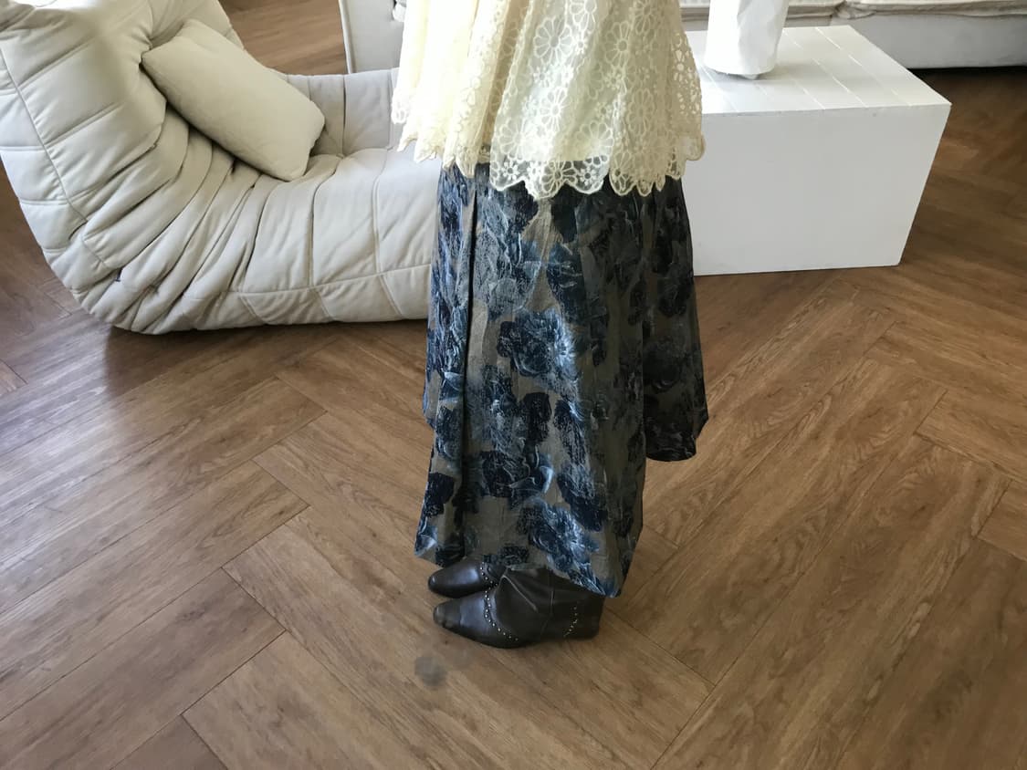 vintage pattern skirt 상품이미지4