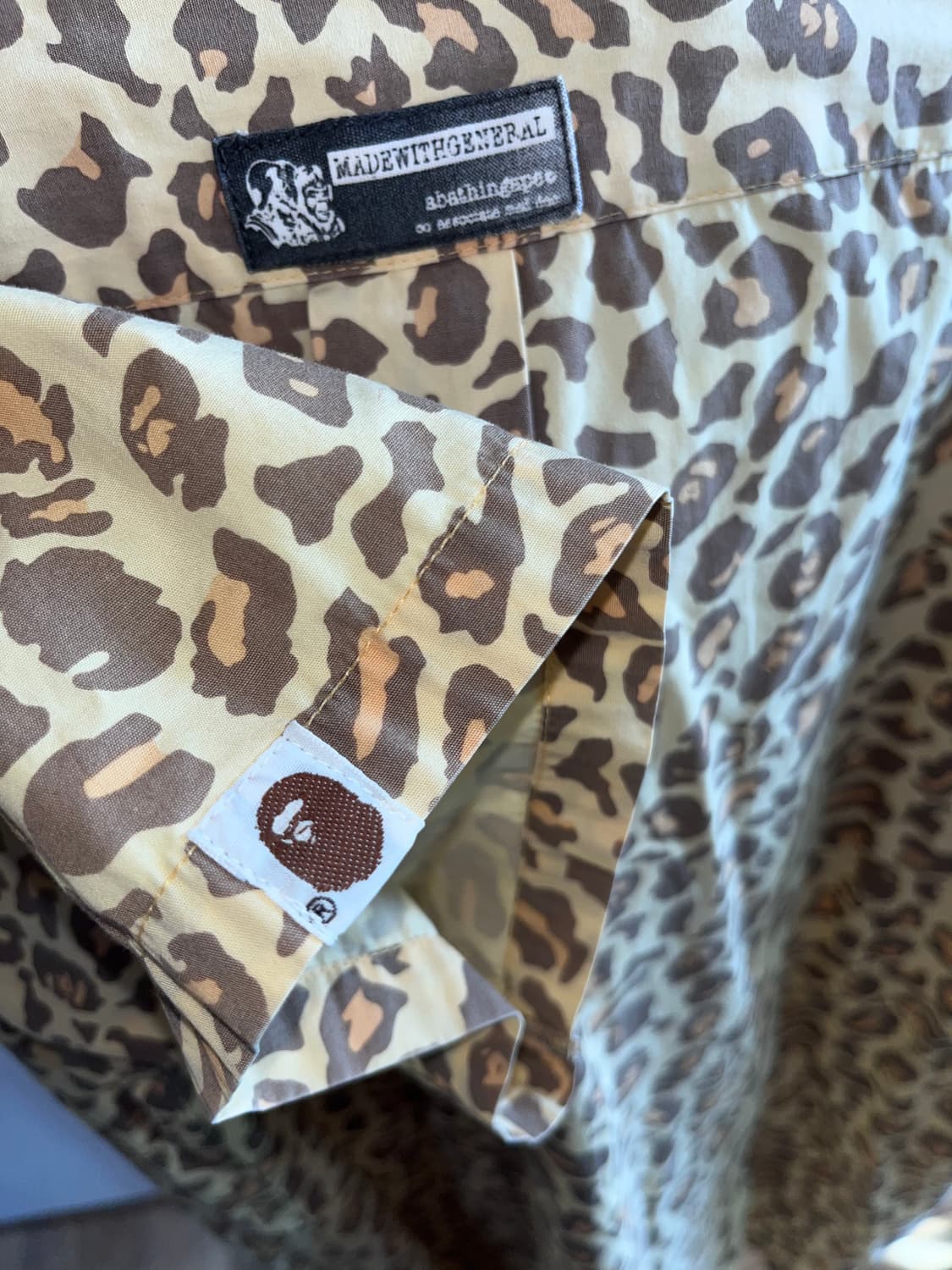 베이프 에이프 호피 반팔 셔츠 상품이미지4