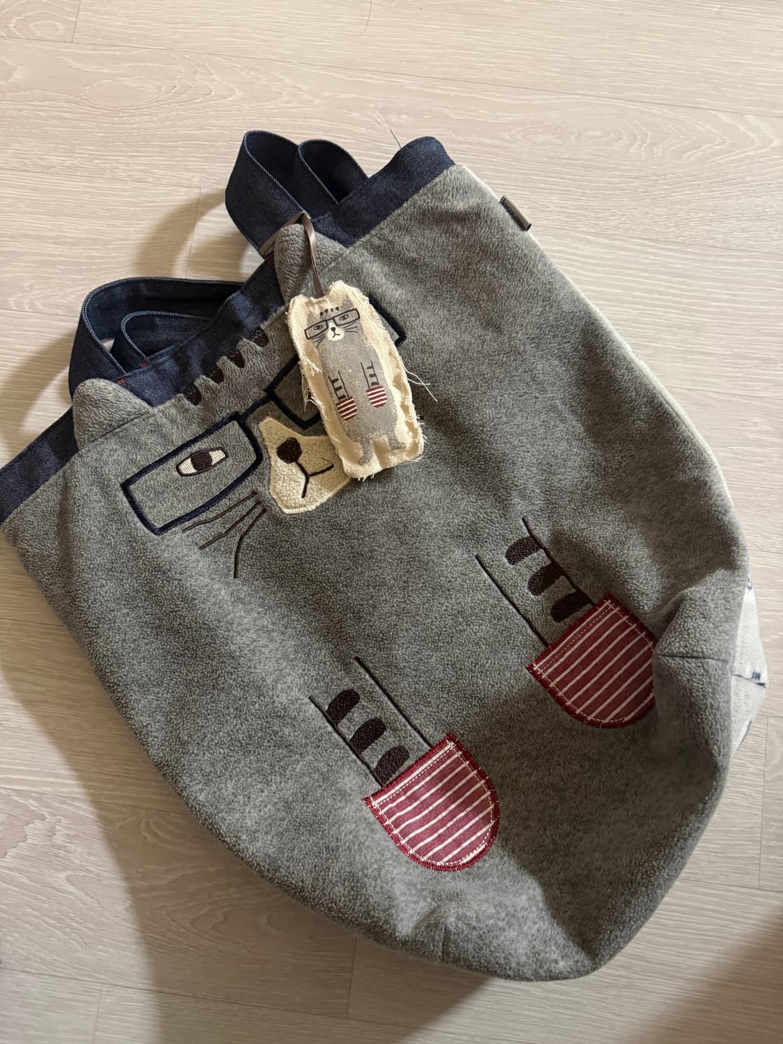 일본 빈티지 가방 NEKO MARUKE 고양이 에코백 상품이미지1