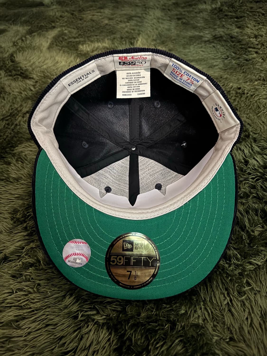 [718] FOG 피어오브갓 x 뉴에라 59fifty 코듀로이 사이즈 캡 상품이미지5