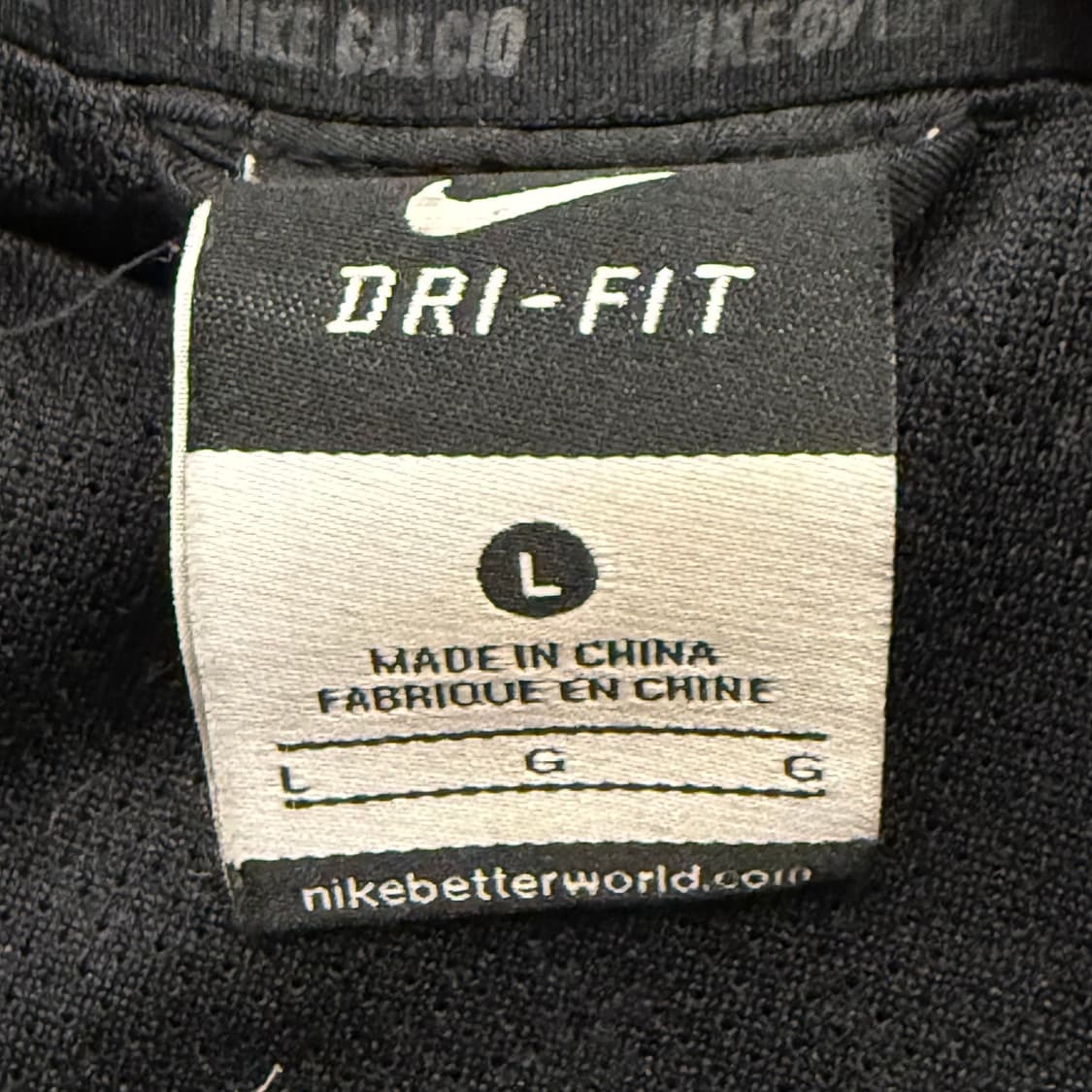 [정품/L] 나이키 블랙 형광 짚업 트레이닝 자켓 져지 b15 상품이미지5