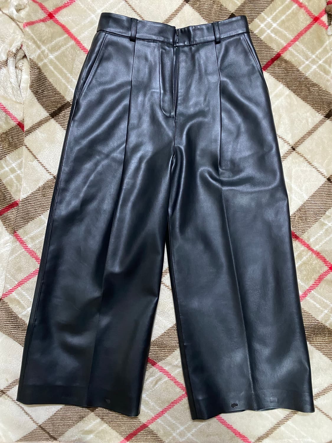 ORR 오르 원턱 레더 와이드 팬츠 M 27-28인치 상품이미지2