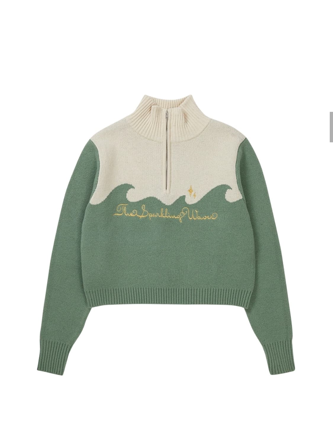 스파클링 웨이브 Half zip-up Knit 상품이미지3