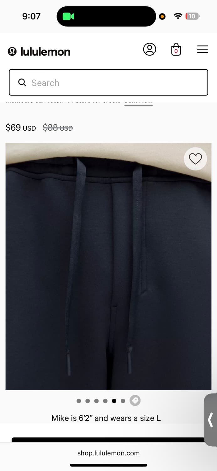 룰루레몬 남성 바지 새상품  상품이미지3