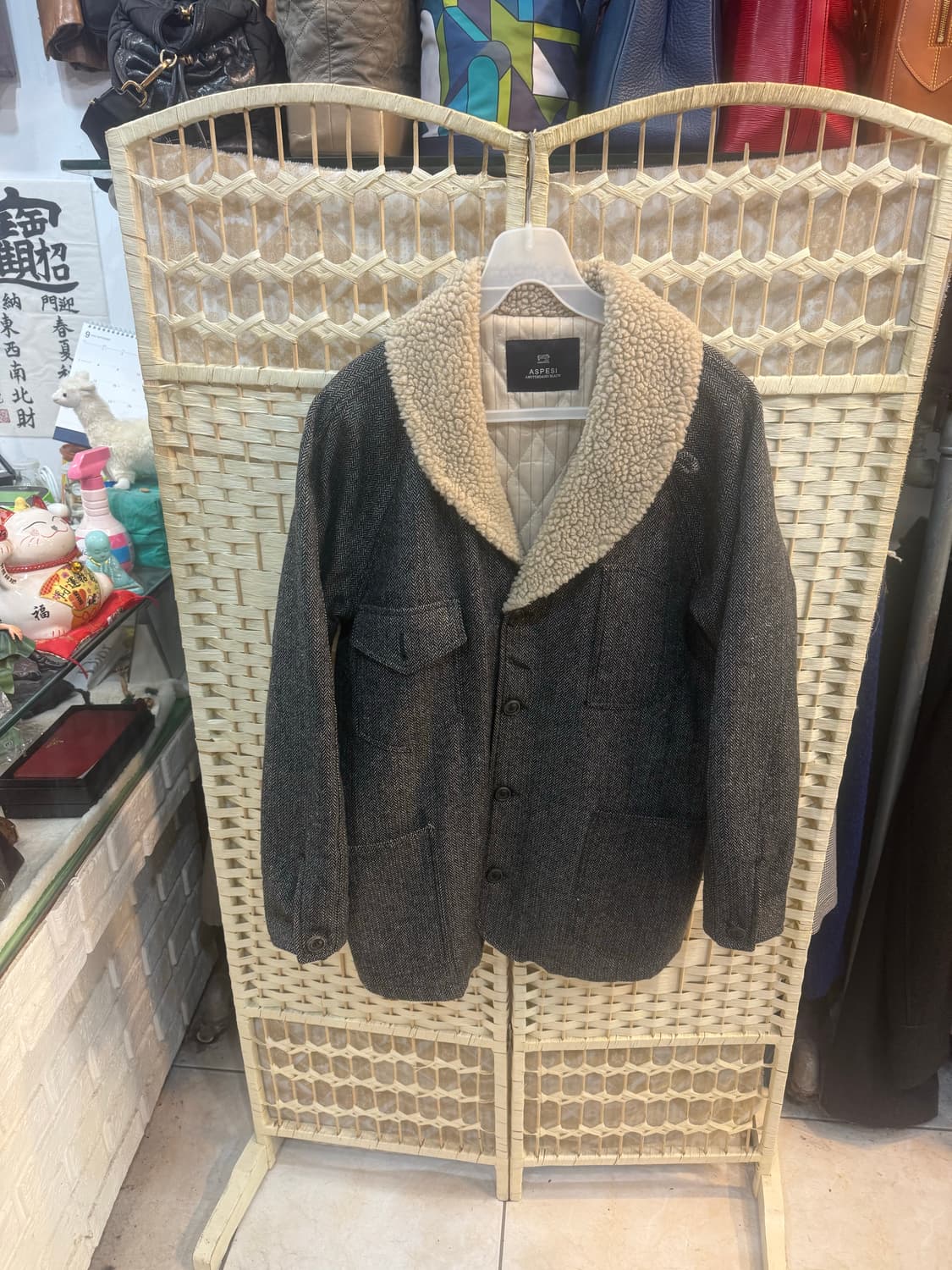 100 정품 아스페시 빈티지 해링본자켓 팝니다 상품이미지1