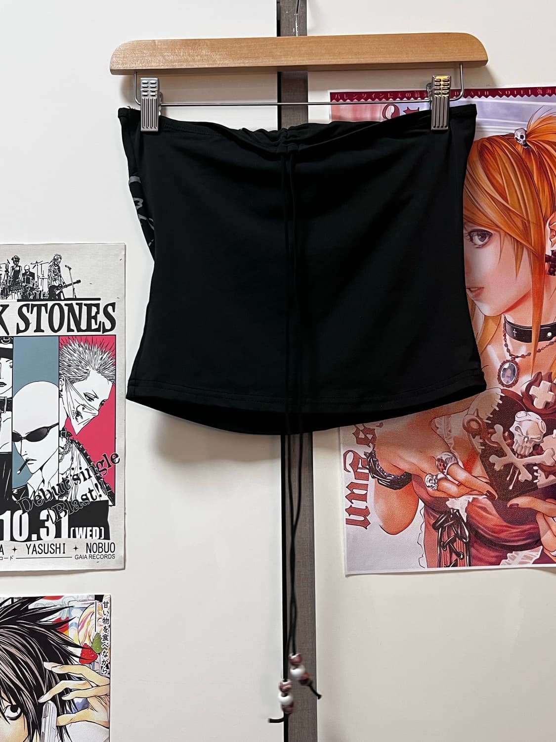 오리엔탈 프린팅 블랙 슬리브리스 나시탑 상품이미지5