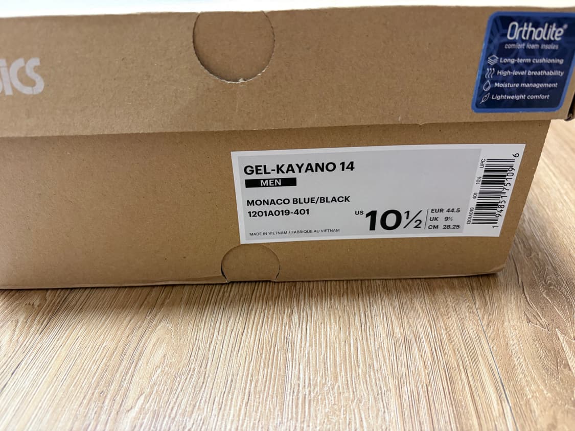 282.5) 아식스 젤 카야노 14 모나코 블루 블랙 상품이미지2
