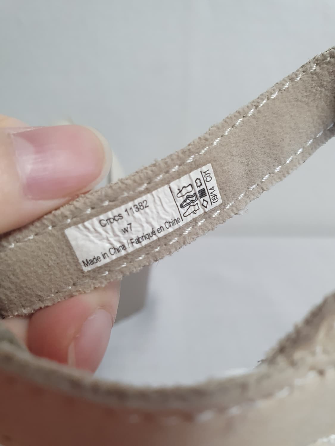 240mm 크록스 레이 웨지 샌들 오트 머쉬룸 상품이미지10