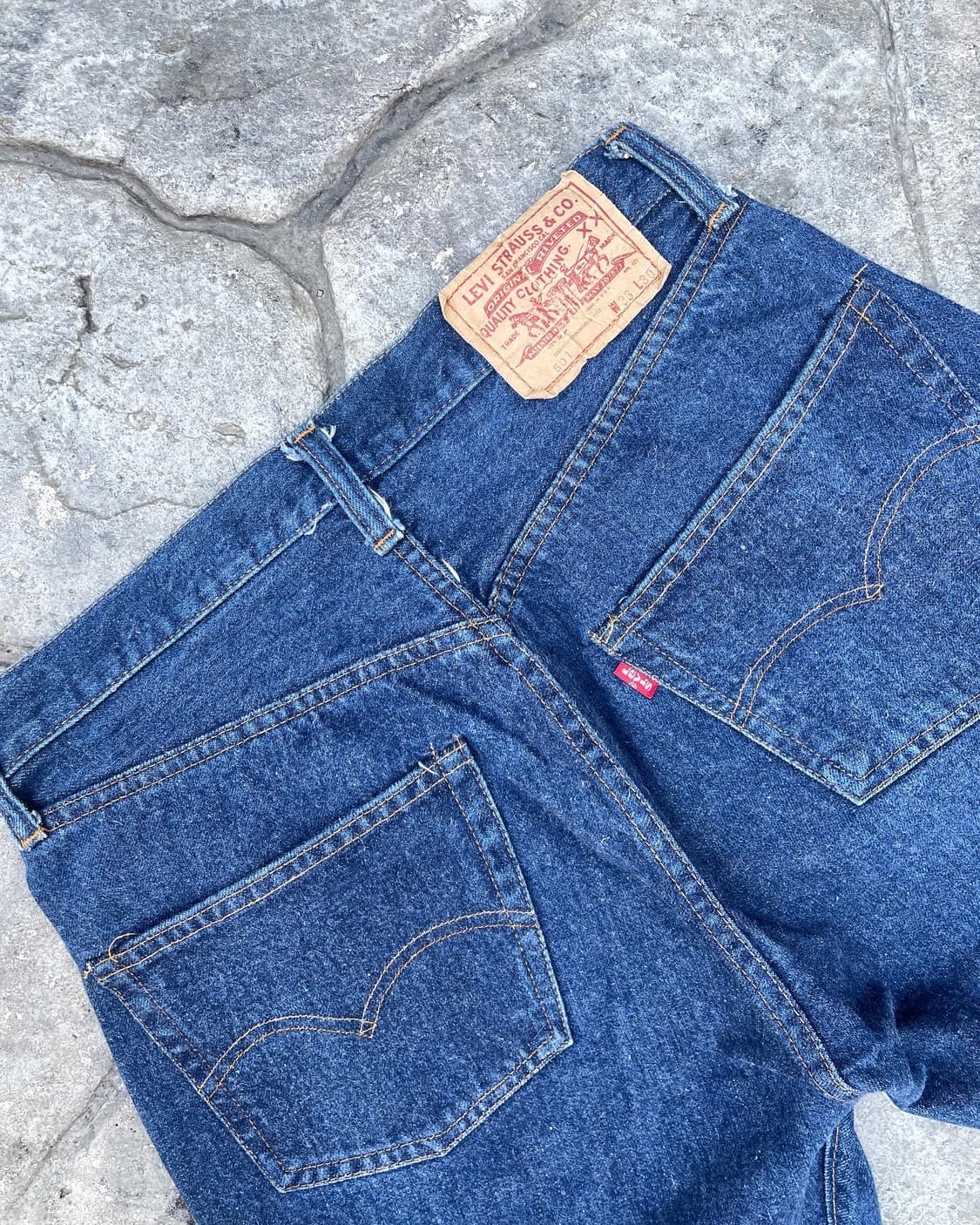 LATE 70s 66후기 SMALL e 501 셀비지 상품이미지6