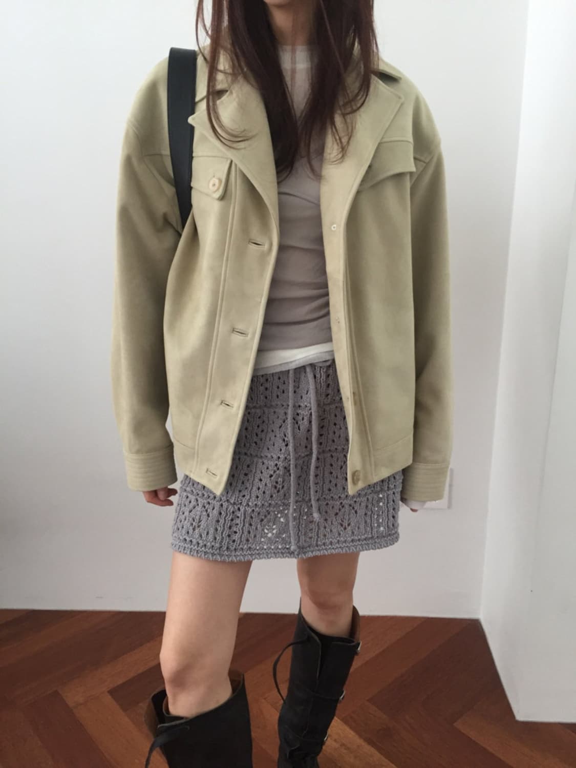 [새상품] 브리드 고트 스티치 자켓 점퍼 상품이미지2